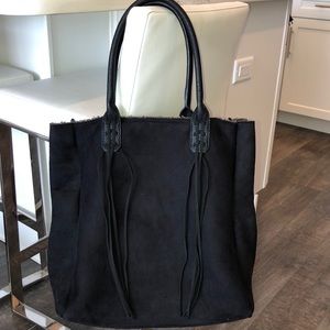 Unused suede tote bag